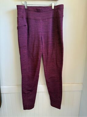 Title Nine Crash Polartec pants striated red Large